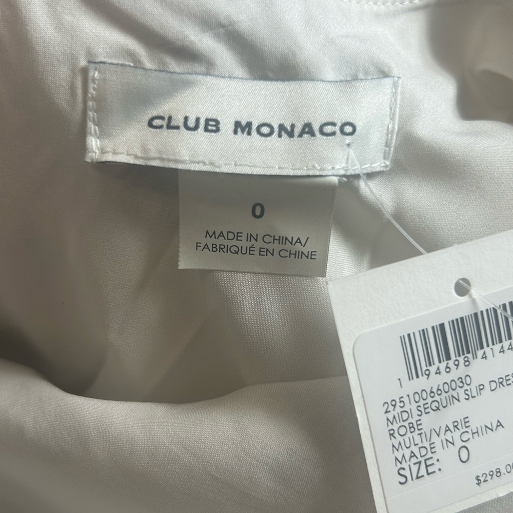 New sz 0 sequin camo spaghetti strap club Monaco cocktail dress lined. - Picture 13 of 16